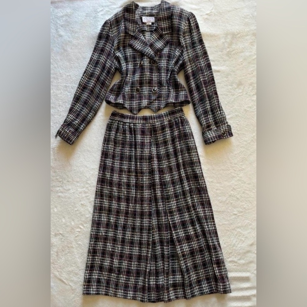 Vintage Rainbow Blazer and Skirt